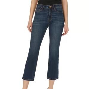 Numero Imperial Blue Phoenix High Rise Straight Crop Jeans Sz 27 NWT